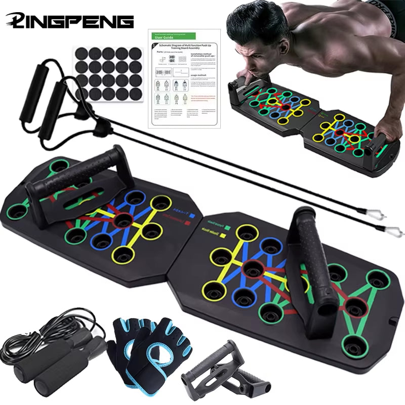 Ultimate Push-Up Board Set: Portable & Multifunctional Fitness Equipment for Total Upper Body Strength