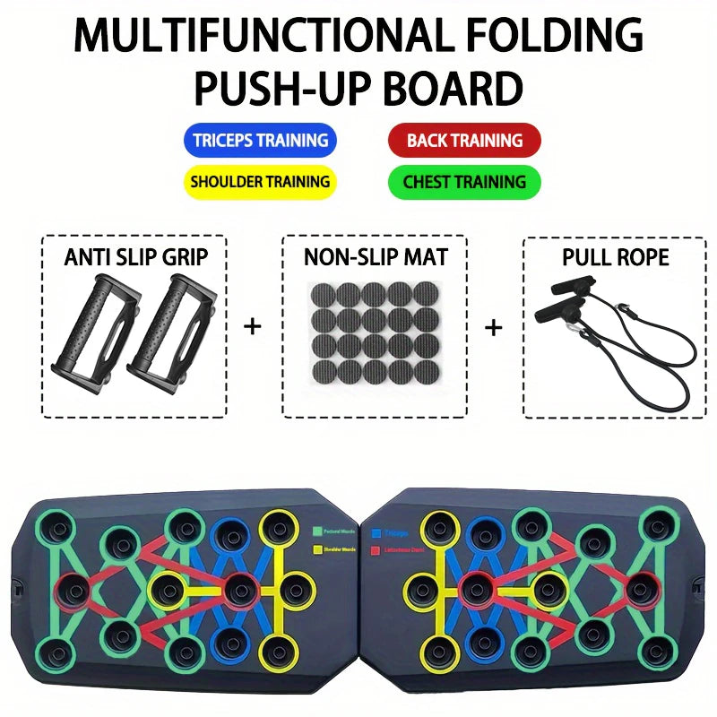 Ultimate Push-Up Board Set: Portable & Multifunctional Fitness Equipment for Total Upper Body Strength